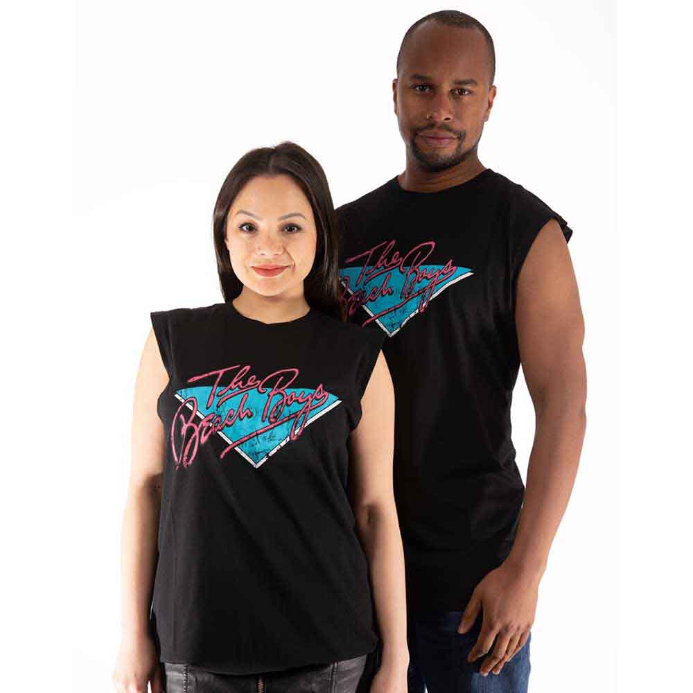 The Beach Boys Unisex Tank T-Shirt: Retro Logo (Black)