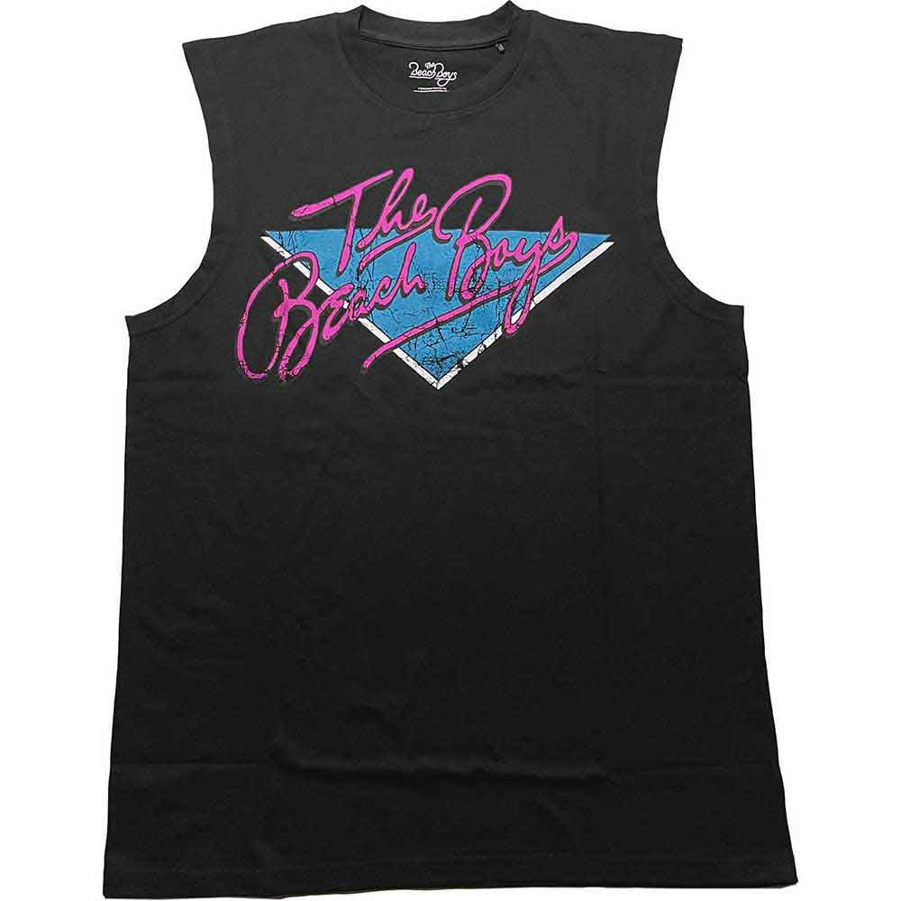 The Beach Boys Unisex Tank T-Shirt: Retro Logo (Black)
