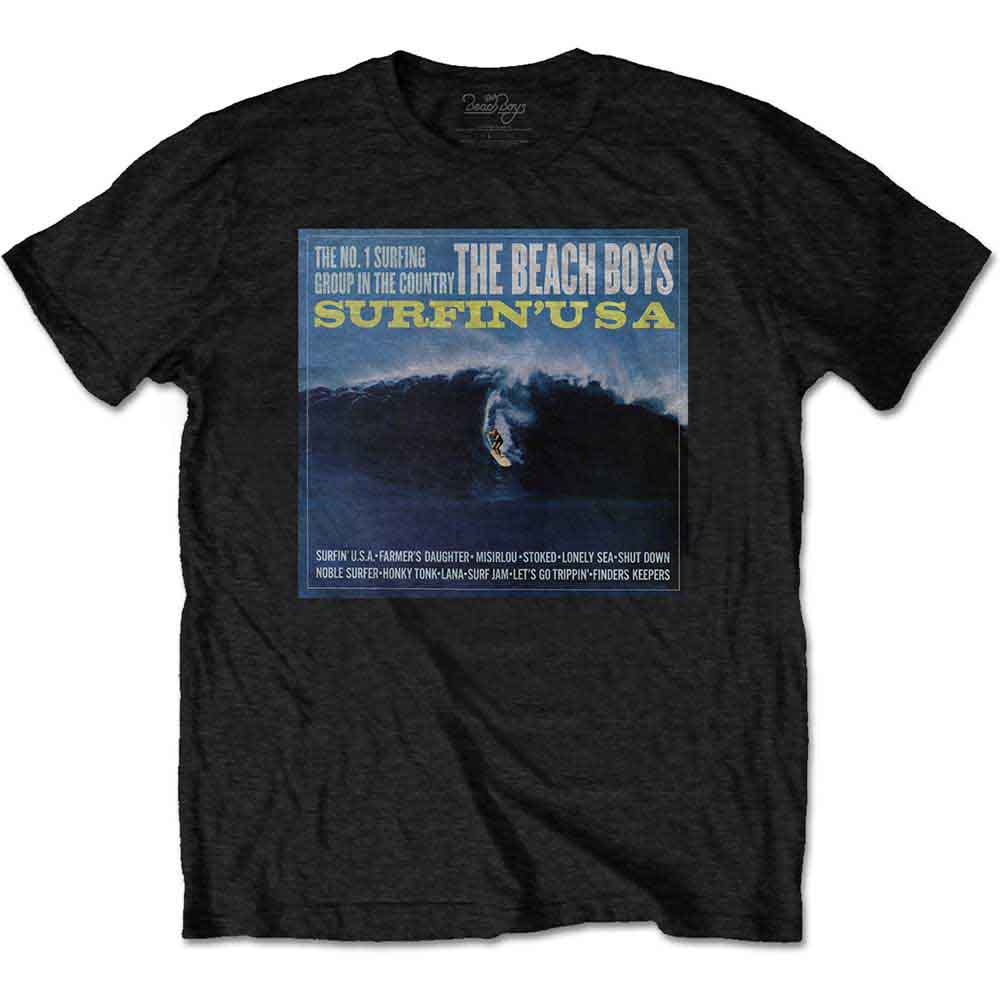 The Beach Boys Unisex T-Shirt: Surfin' USA (Black)