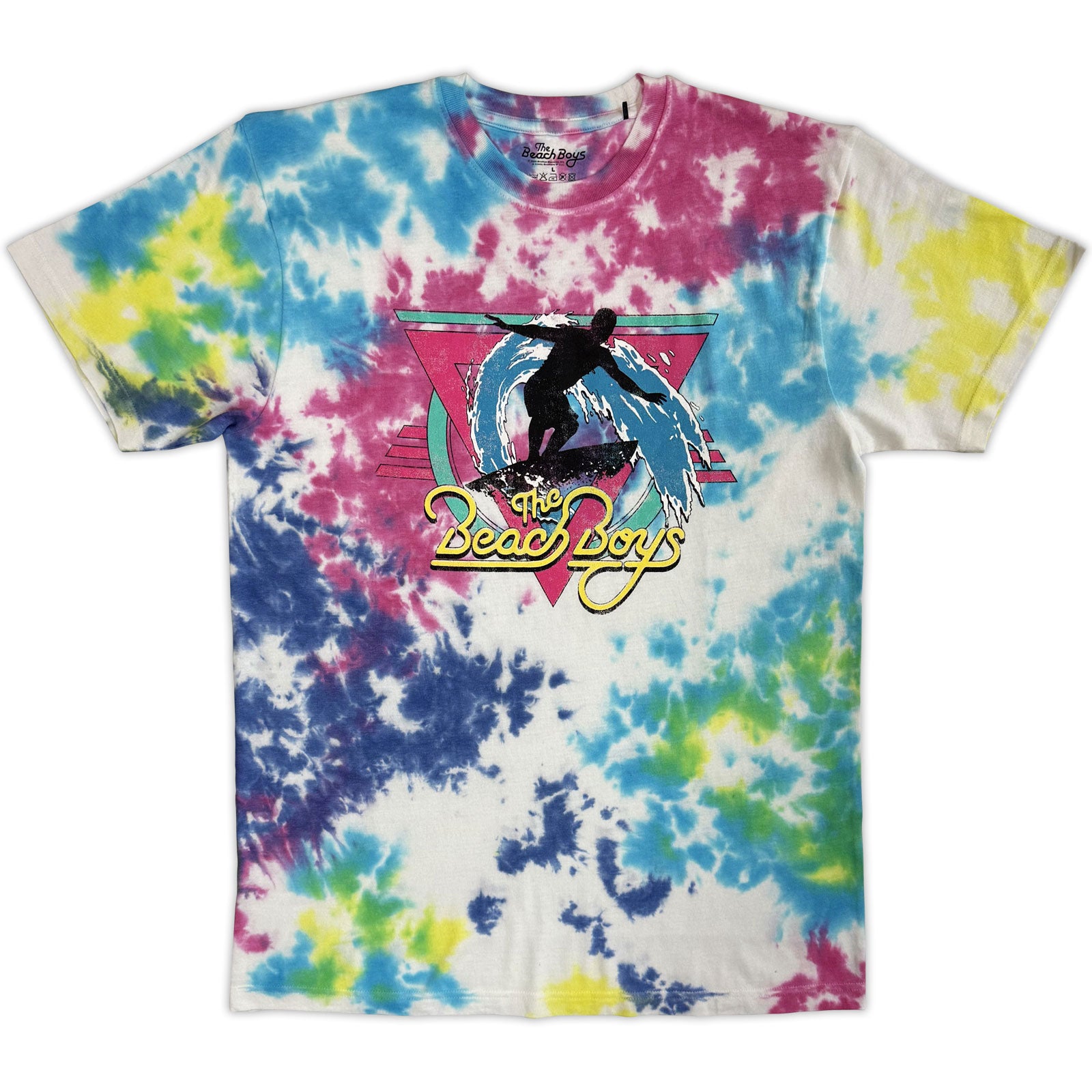 The Beach Boys Unisex T-Shirt: Surfin' (White) (Wash Collection)