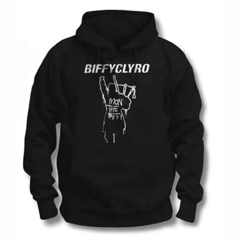 Biffy Clyro Unisex Pullover Hoodie: Mon The Biff (Black)