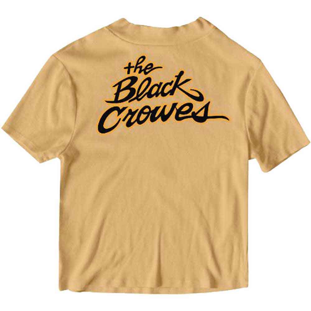 The Black Crowes Unisex T-Shirt: Crowe Mafia (Sand) (Back Print)