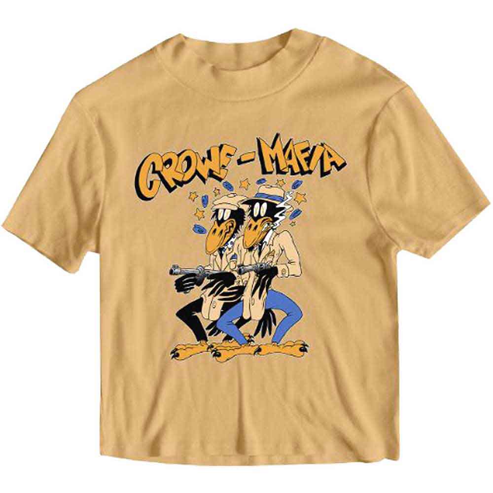 The Black Crowes Unisex T-Shirt: Crowe Mafia (Sand) (Back Print)