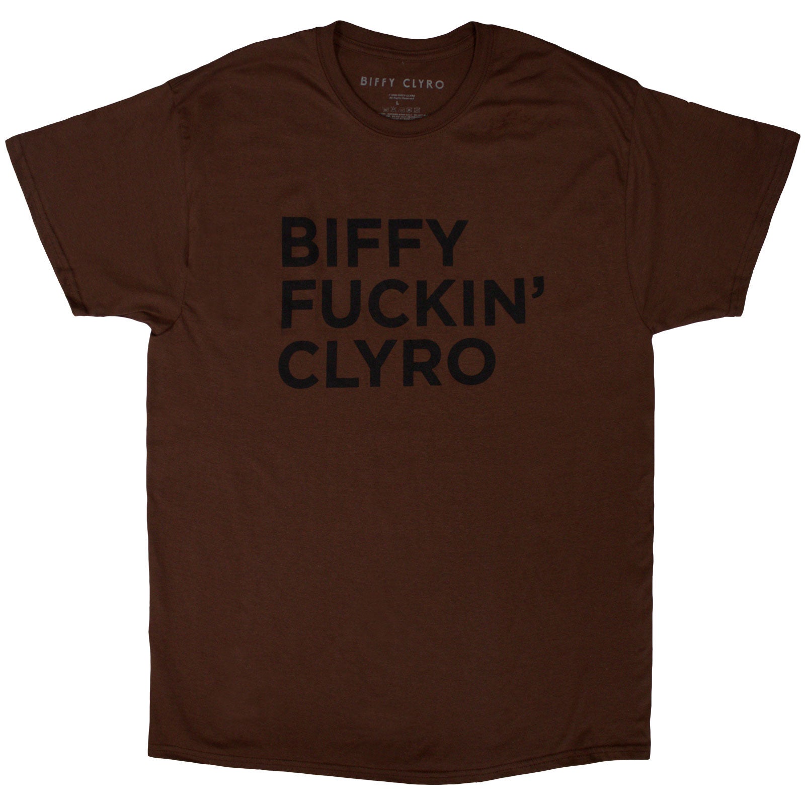 Biffy Clyro Unisex T-Shirt: Biffy Fucking Clyro (Brown)
