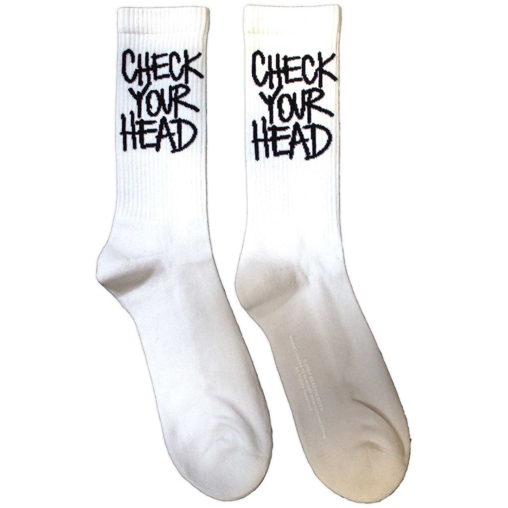 The Beastie Boys Unisex Terry Socks: Check Your Head (White)
