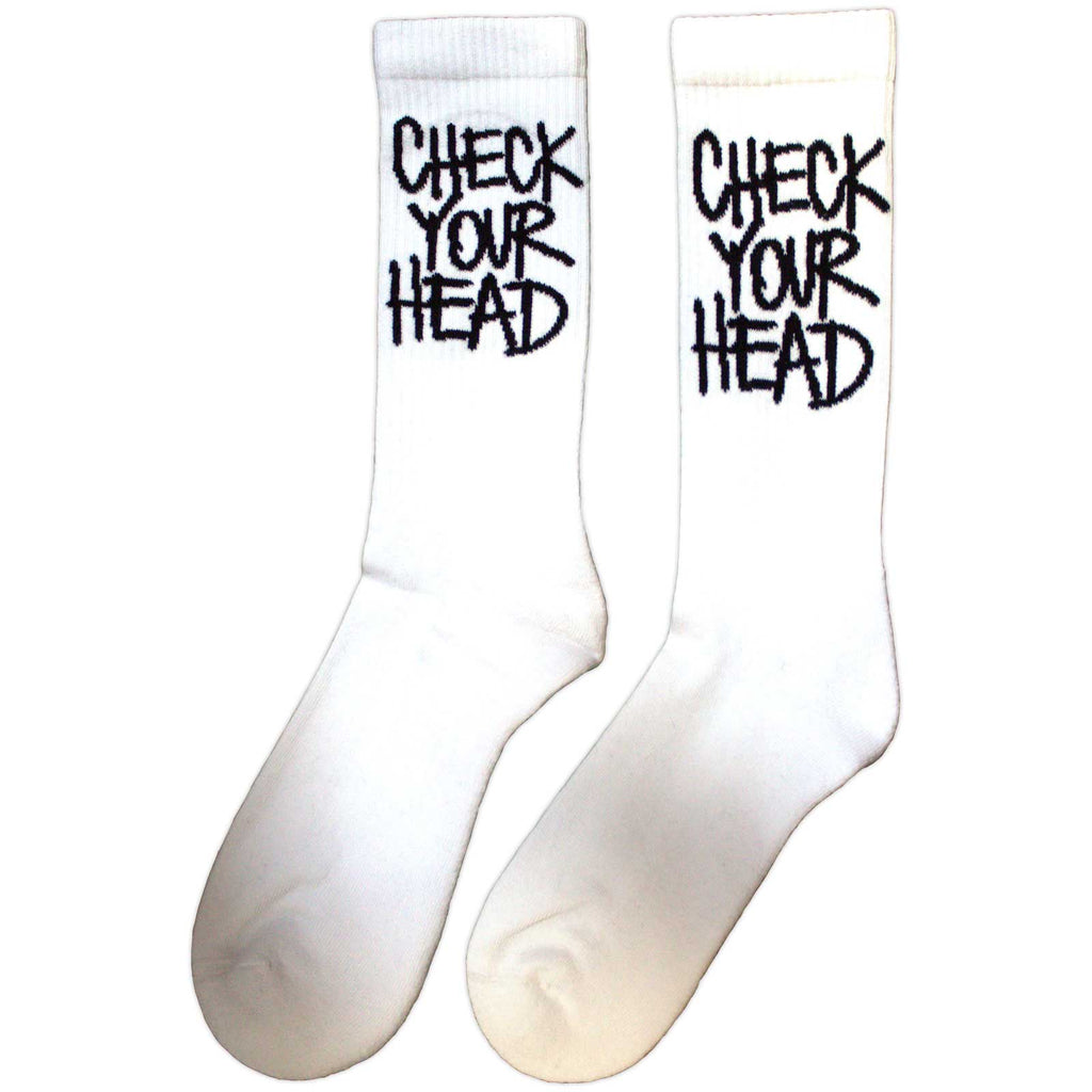 The Beastie Boys Unisex Terry Socks: Check Your Head (White)