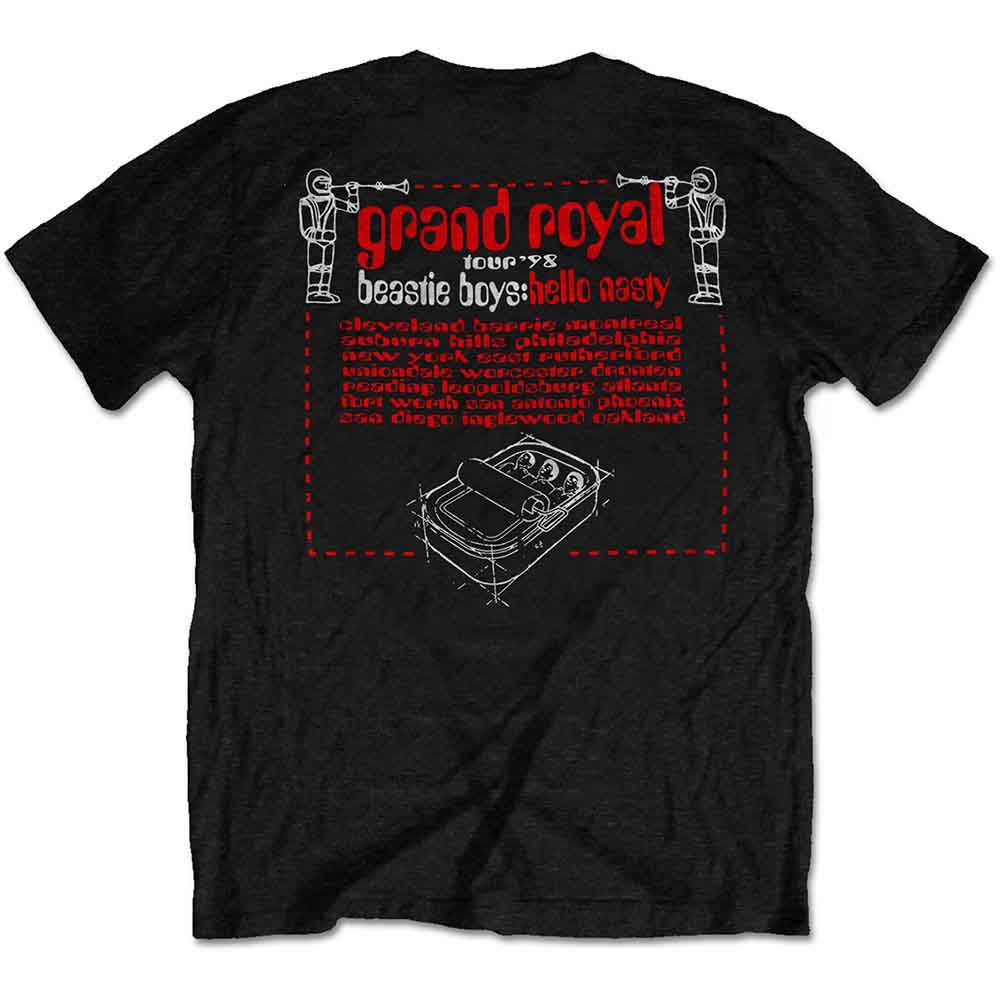 The Beastie Boys Unisex T-Shirt: Hello Nasty (Black) (Back Print)