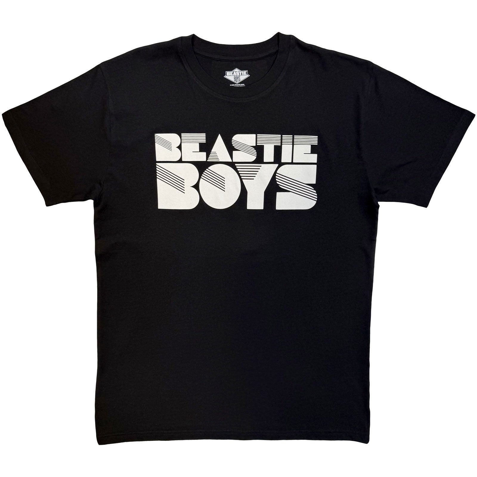 The Beastie Boys Unisex T-Shirt: Stripes Logo Mono (Black)
