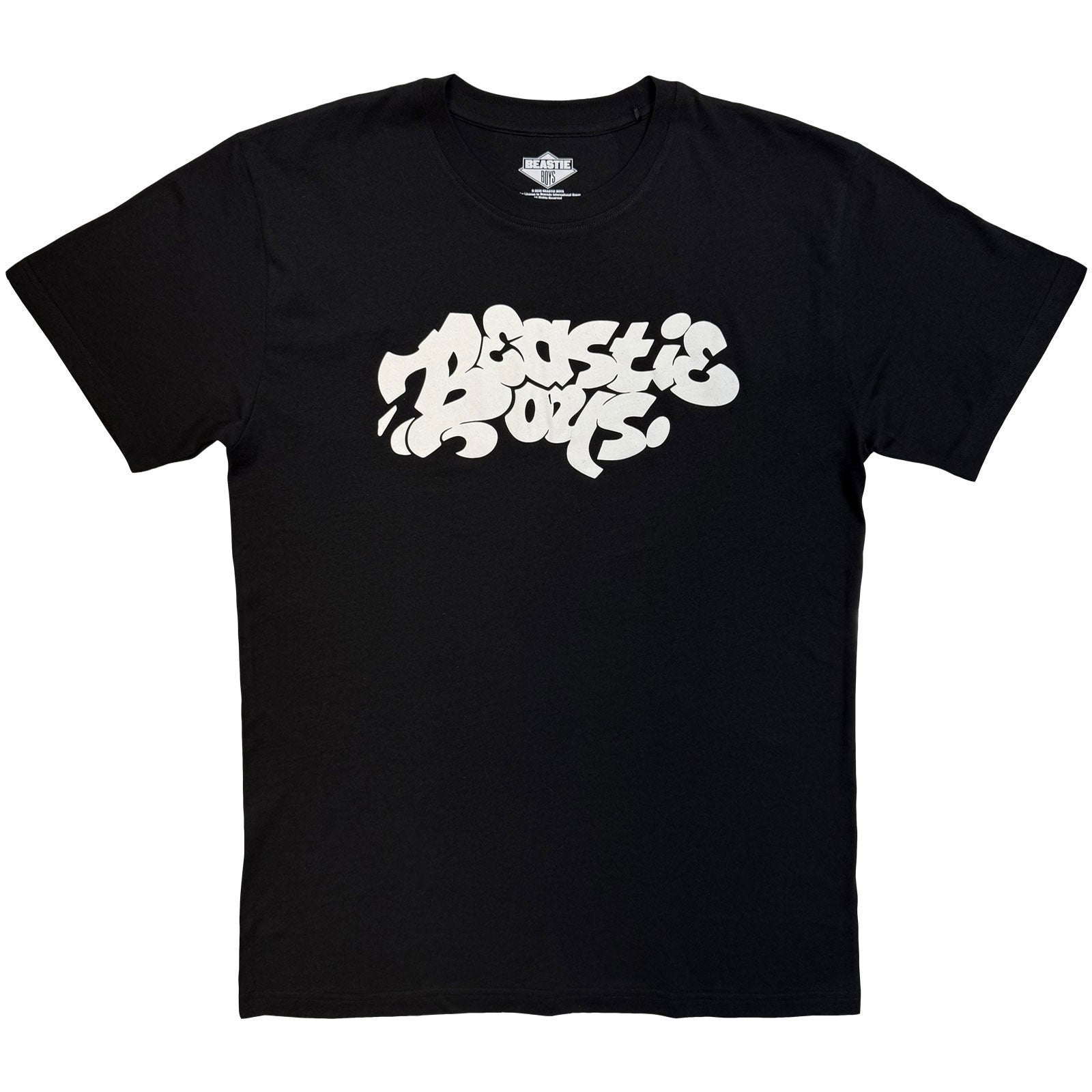 The Beastie Boys Unisex T-Shirt: Tag Logo Mono (Black)