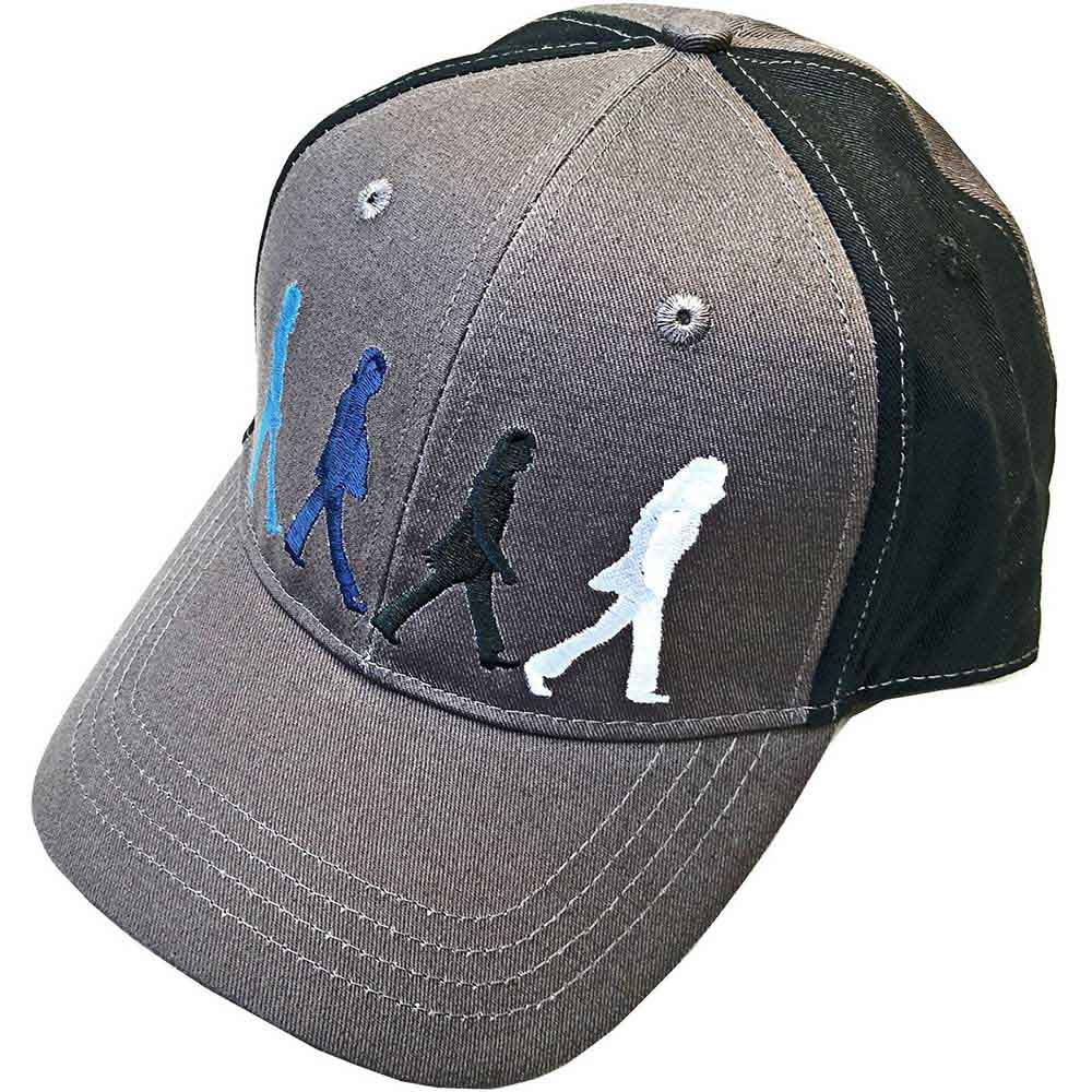 The Beatles Unisex Baseball Cap: Abbey Road Figures (Black & Charcoal Grey) (2-Tone)