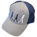 The Beatles Unisex Baseball Cap: Abbey Road Figures (Grey & Navy Blue) (2-Tone)
