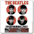 The Beatles Single Cork Coaster: 1962 Performing Live