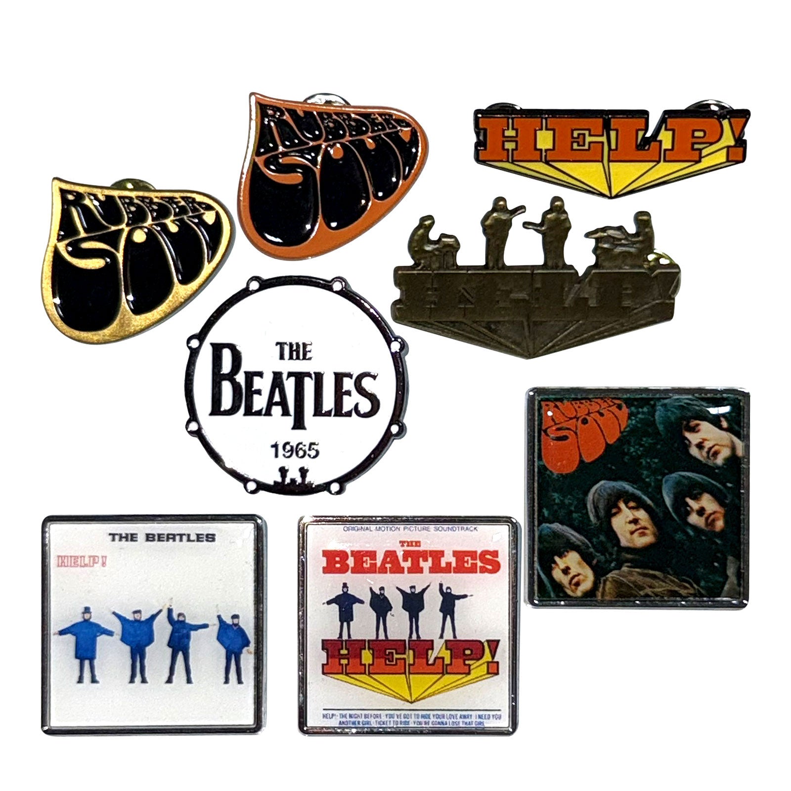 The Beatles Pin Badge Set: 1965
