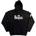 The Beatles Unisex Pullover Hoodie: Drop T Logo & Apple Applique (Black) (Embellished) (LOS)