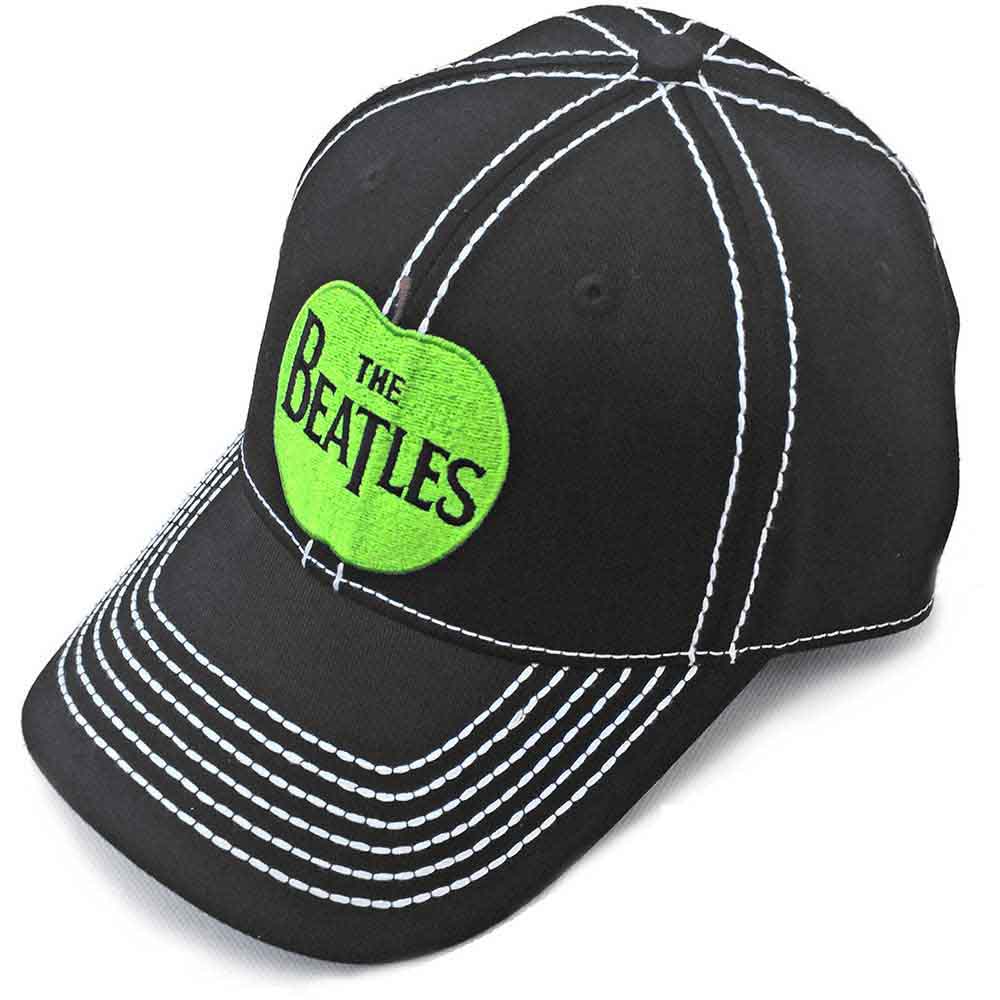 The Beatles Unisex Baseball Cap: Apple (Black)
