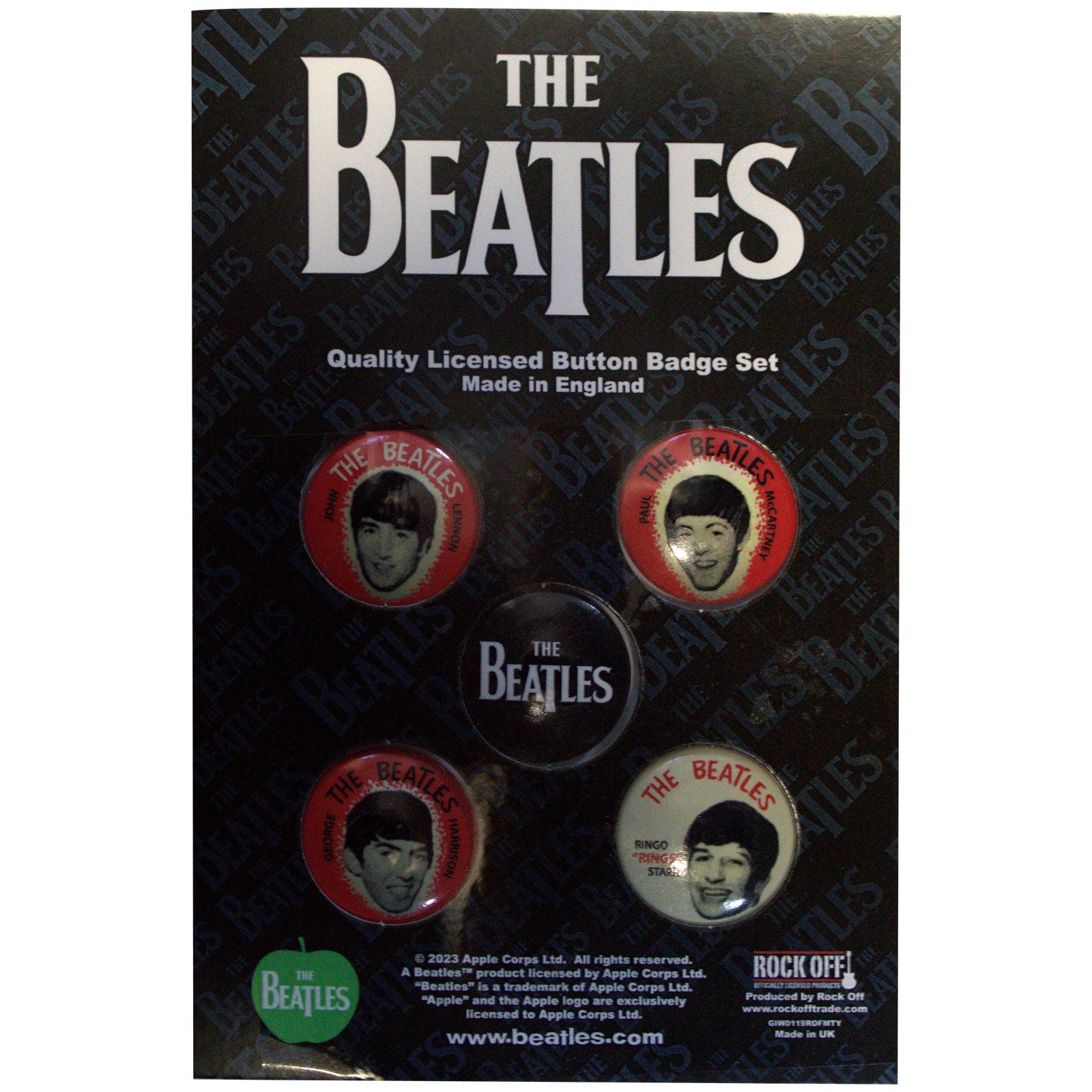 The Beatles Button Badge Pack: Vintage Portraits