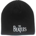 The Beatles Unisex Beanie Hat: Drop T Logo (Black)