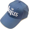 The Beatles Unisex Baseball Cap: White Drop T Logo (Demin Blue)