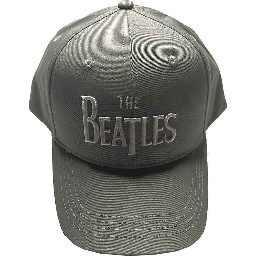 The Beatles Unisex Baseball Cap: White Drop T Logo (Green)