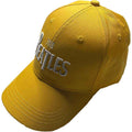 The Beatles Unisex Baseball Cap: White Drop T Logo (Yellow)
