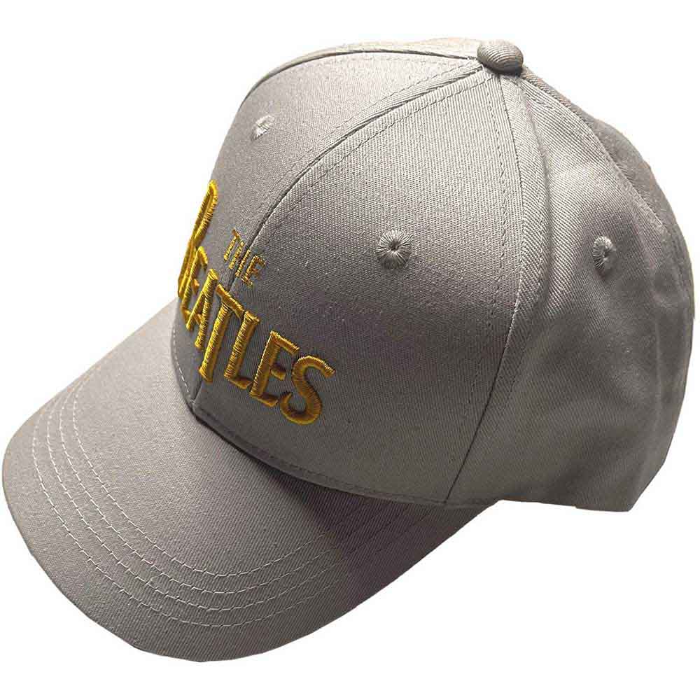 The Beatles Unisex Baseball Cap: Gold Drop T Logo (Grey)