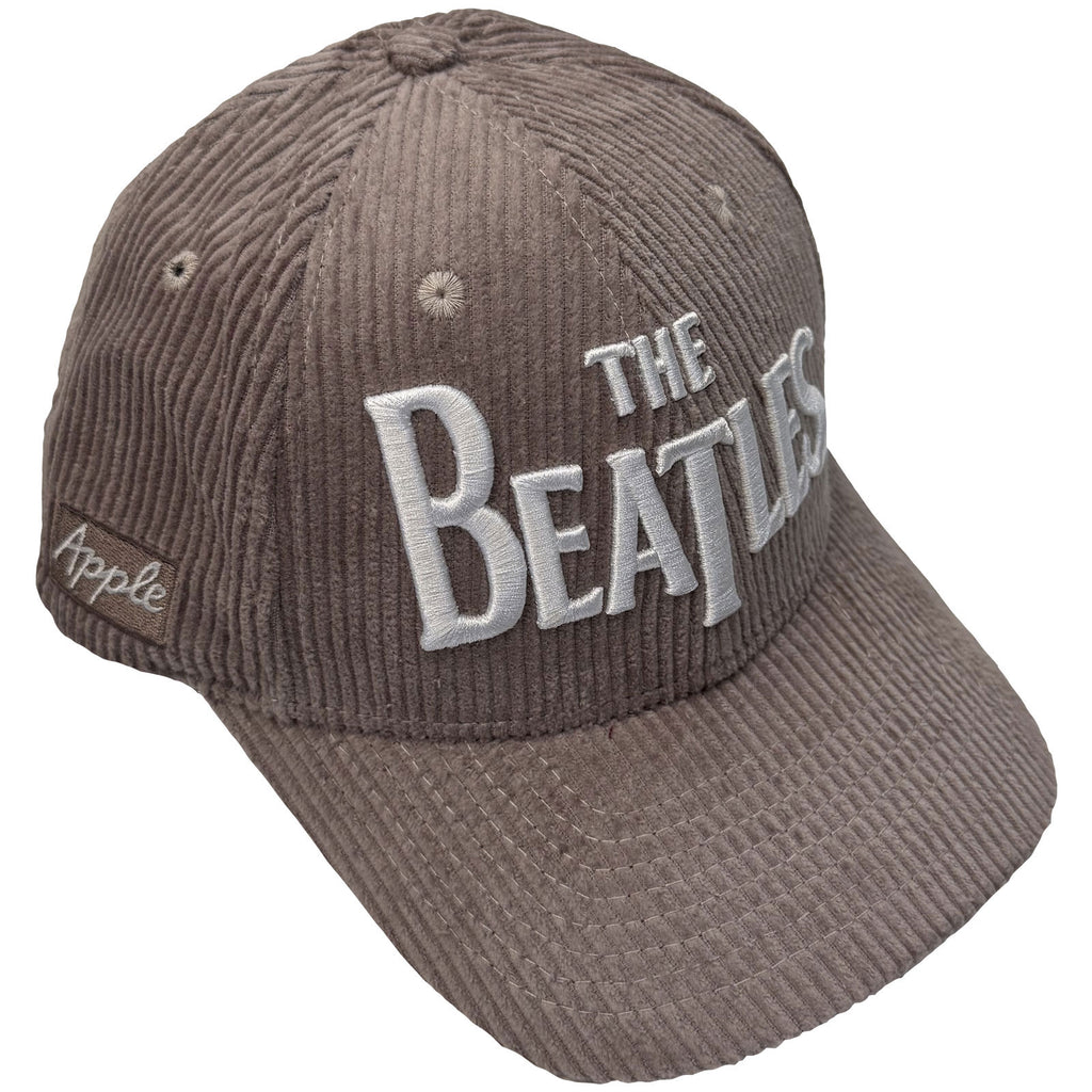 The Beatles Unisex Baseball Cap: Drop T Logo & Apple Corduroy (Grey)