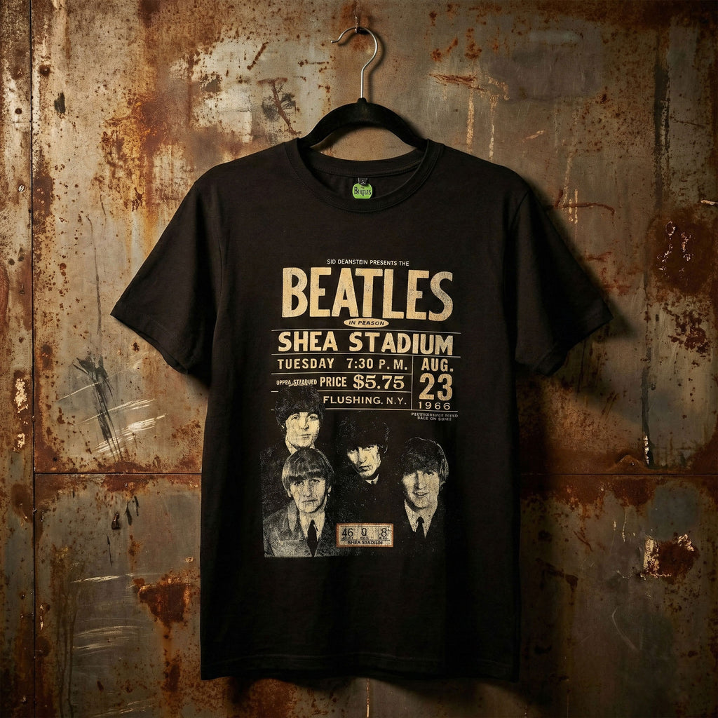 The Beatles Unisex Premium Carbon T-Shirt: Shea '66 (Black)
