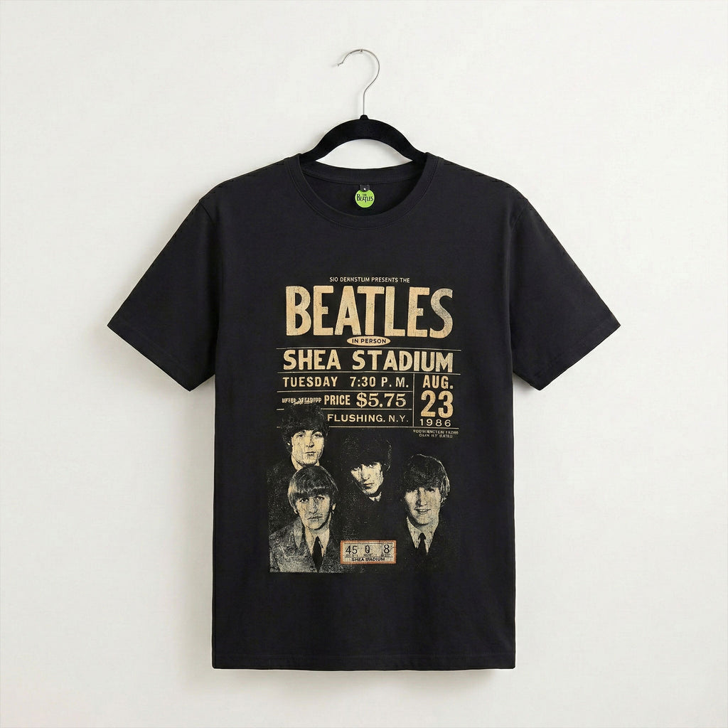 The Beatles Unisex Premium Carbon T-Shirt: Shea '66 (Black)