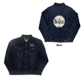 The Beatles Unisex Denim Jacket: Drum Logo (Denim Blue) (Back Print)