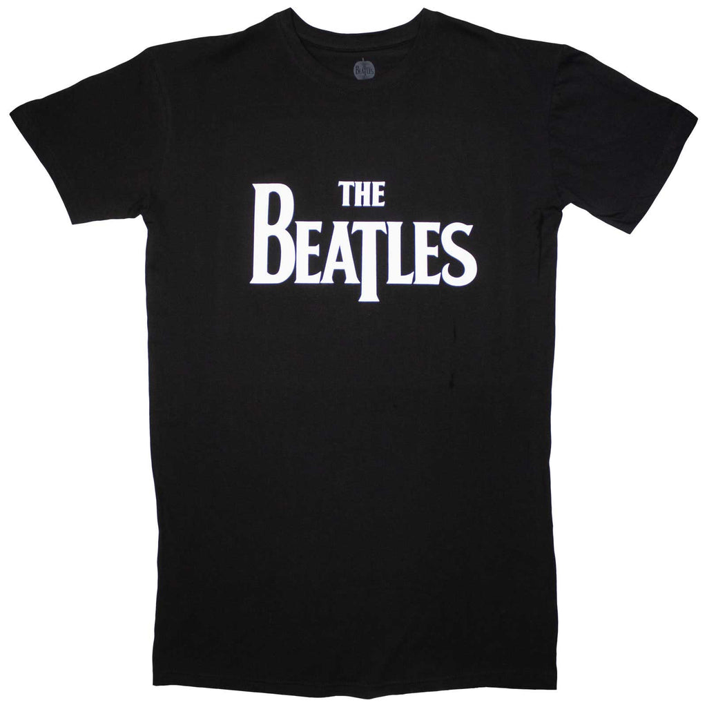 The Beatles Ladies T-Shirt Dress: Drop T (Black)