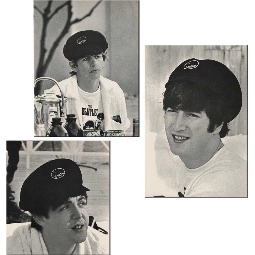 The Beatles Unisex Help! Hat: Oval Logo 1964 (Navy Blue)