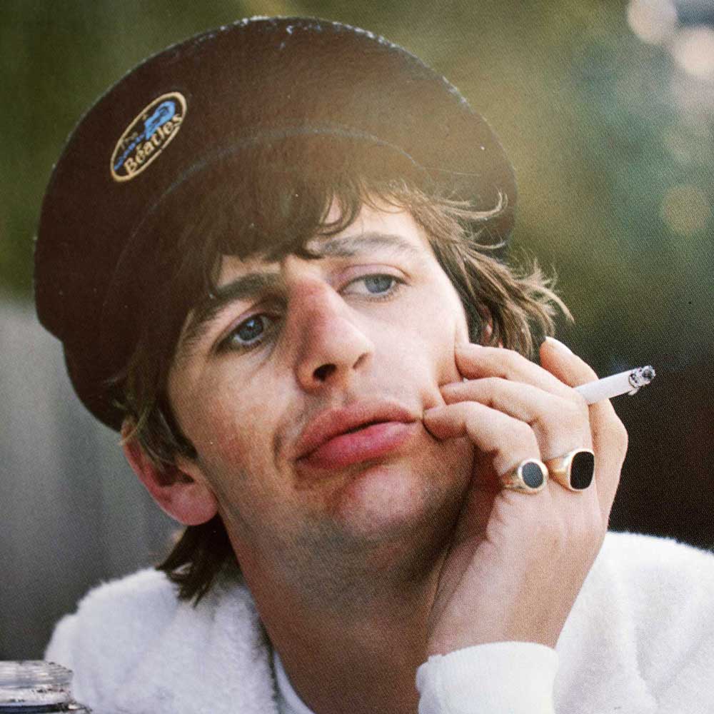 The Beatles Unisex Help! Hat: Oval Logo 1964 (Navy Blue)