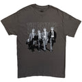The Beatles Unisex T-Shirt: Walking In London On Logo (Grey)