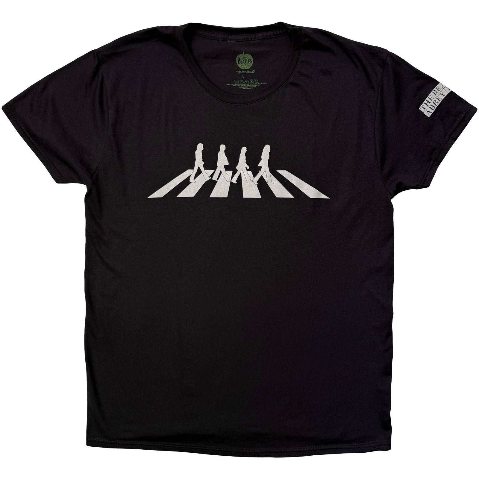 The Beatles Unisex T-Shirt: Abbey Road Silhouette (Black)