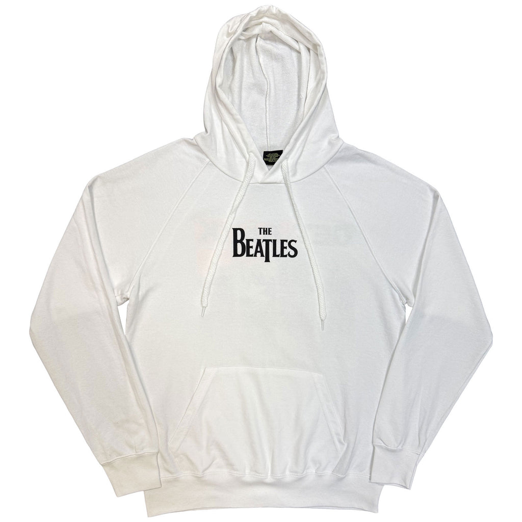 The Beatles Unisex Pullover Hoodie: 3 Savile Row (White) (Back Print)