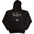 The Beatles Unisex Pullover Hoodie: Drop T Logo & Apple (Black) (Hi-Build)