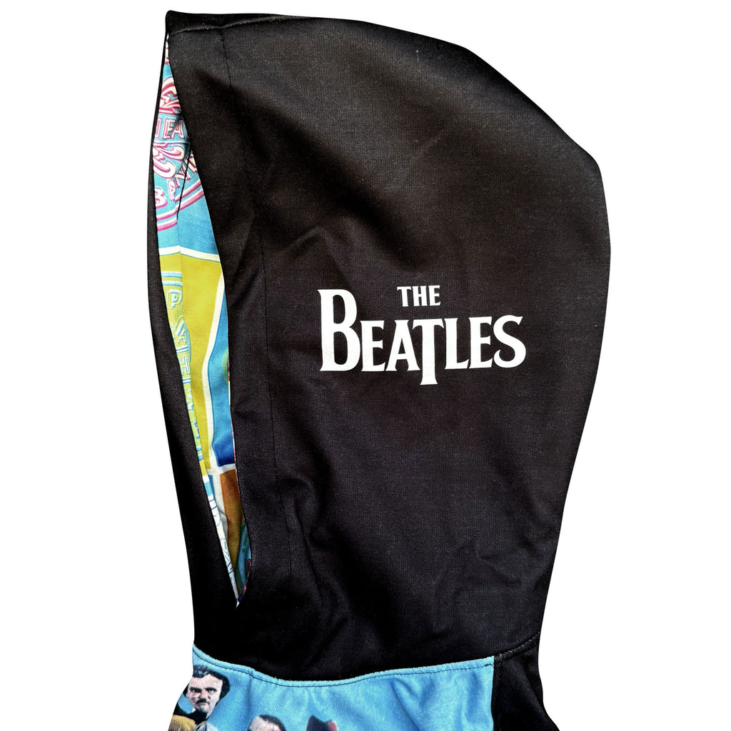 The Beatles Unisex Pullover Hoodie: Sgt Pepper (Black) (All Over Print)