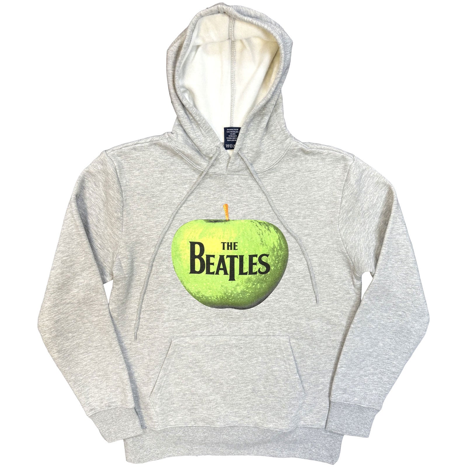 The Beatles Unisex Pullover Hoodie: Apple Logo (Grey)