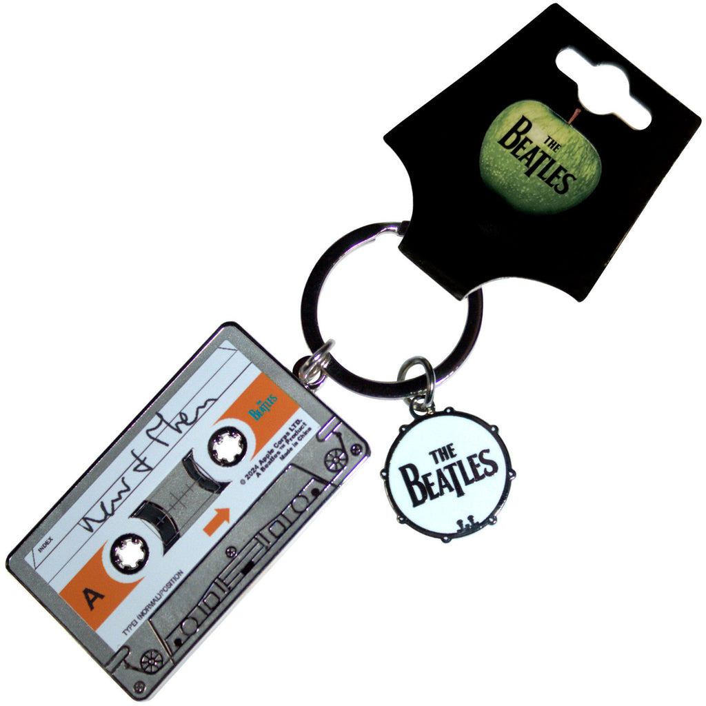 The Beatles Keychain: Now & Then Casette (Double Sided)