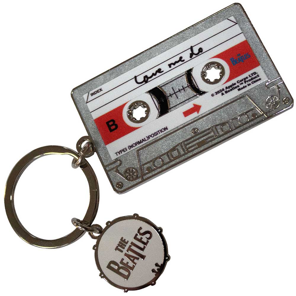 The Beatles Keychain: Now & Then Casette (Double Sided)