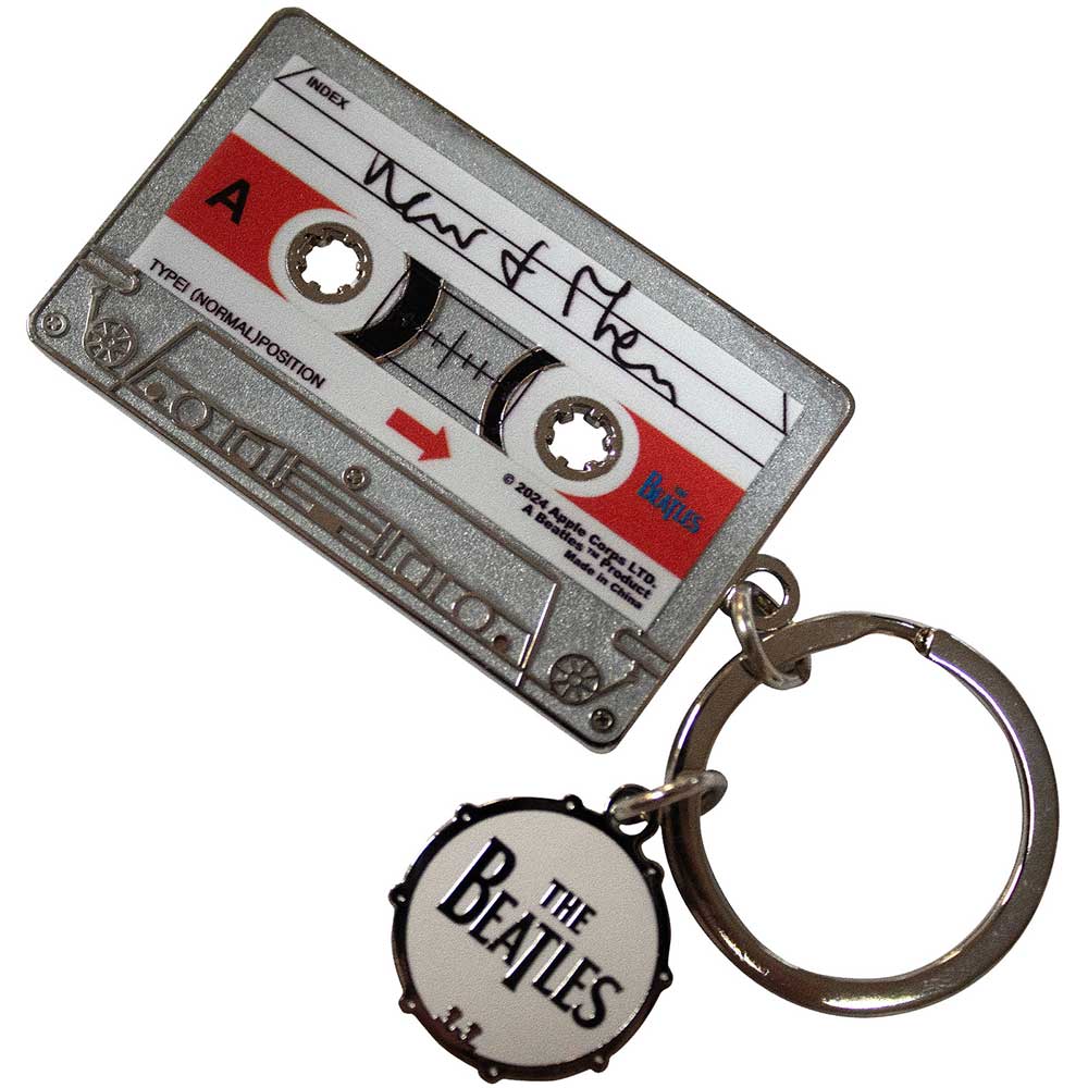 The Beatles Keychain: Now & Then Casette (Double Sided)