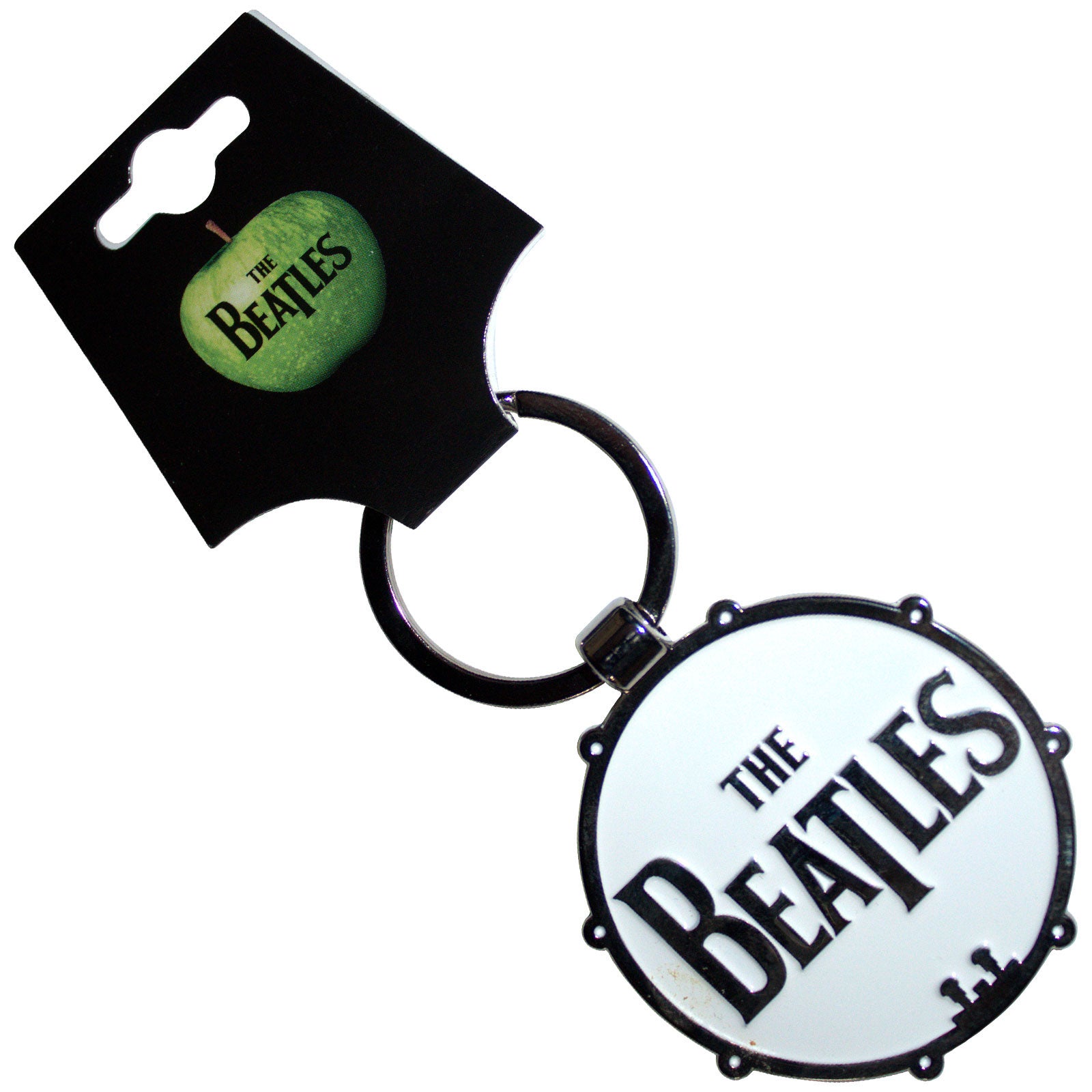 The Beatles Keychain: Drop T/Sgt Pepper Drum (Double Sided)