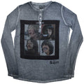 The Beatles Unisex Long Sleeve T-Shirt: Let It Be Stone Wash (Blue)