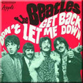 The Beatles Fridge Magnet: Get Back/Don't Let Me Down (Red) (Red)