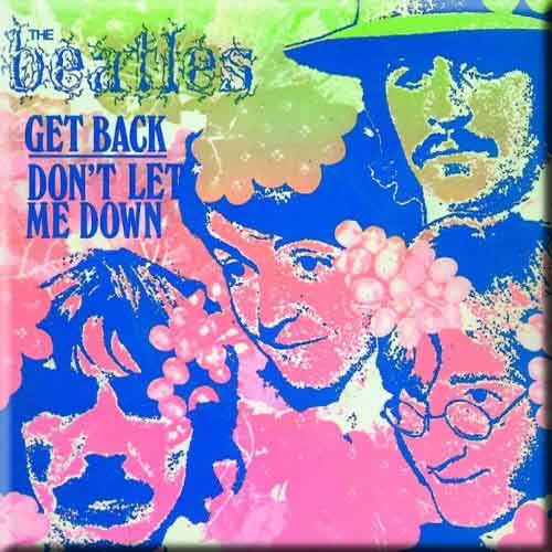 The Beatles Fridge Magnet: Get Back/Don't Let Me Down (Psychedelic) (Psychedelic)