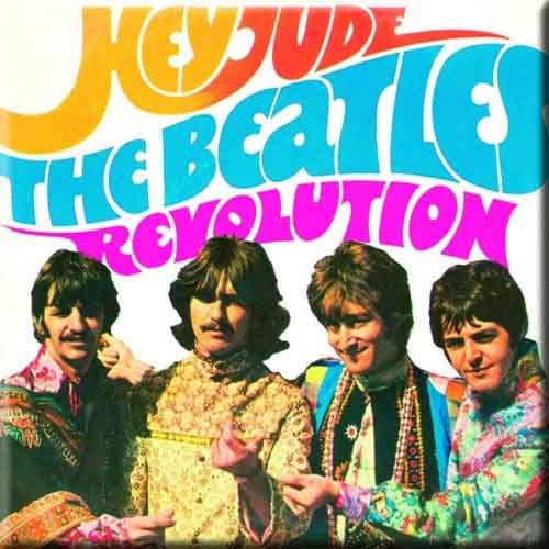 The Beatles Fridge Magnet: Hey Jude/Revolution
