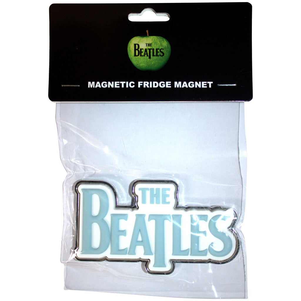 The Beatles Fridge Magnet: Sky Blue Drop T Logo