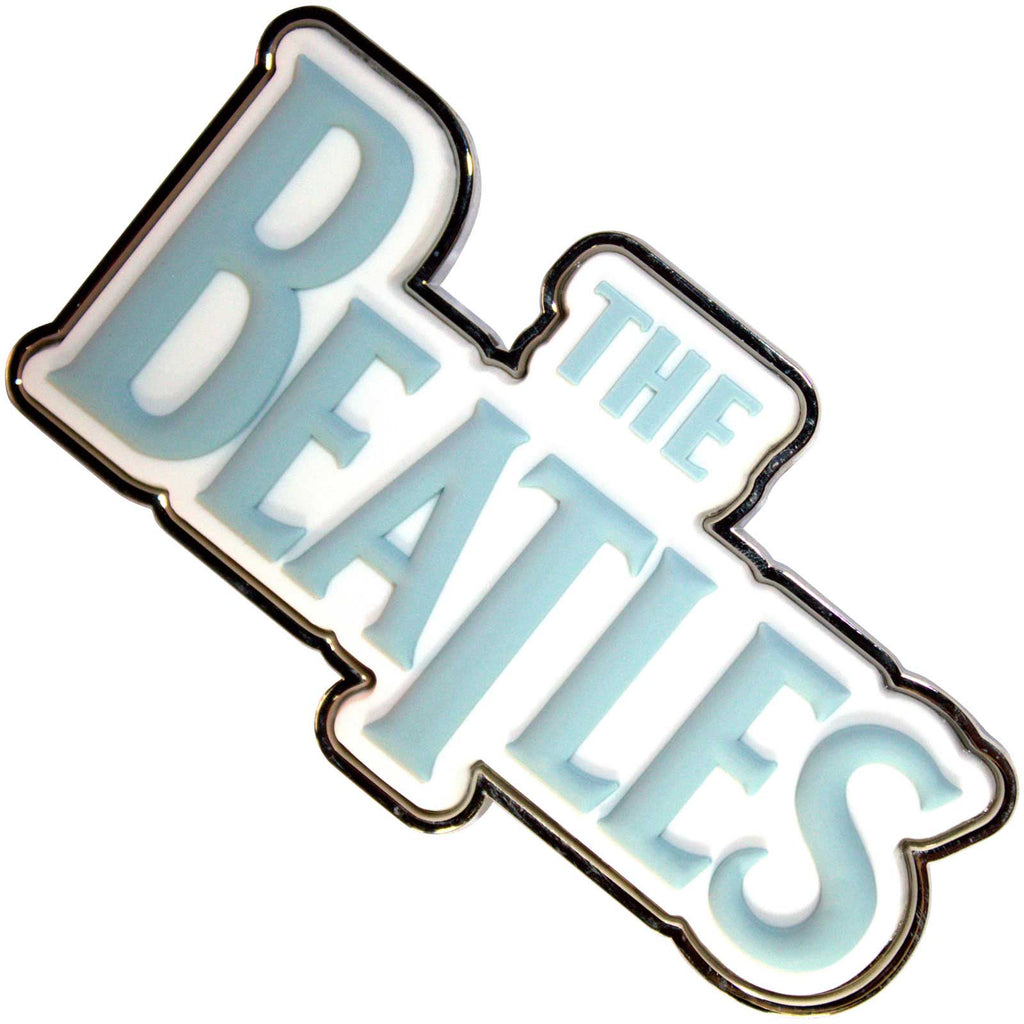 The Beatles Fridge Magnet: Sky Blue Drop T Logo