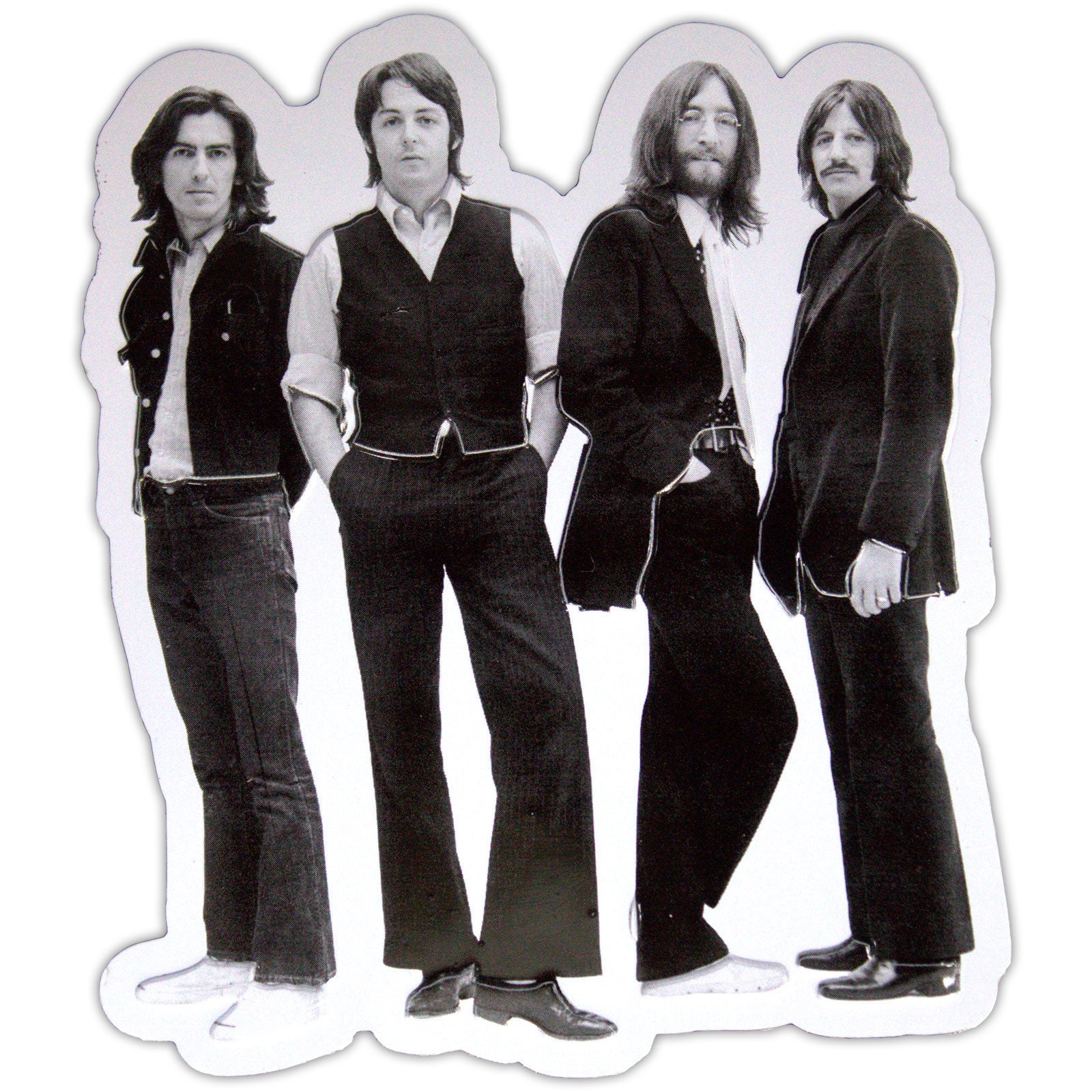 The Beatles Fridge Magnet: White Album Iconic Image Embossed
