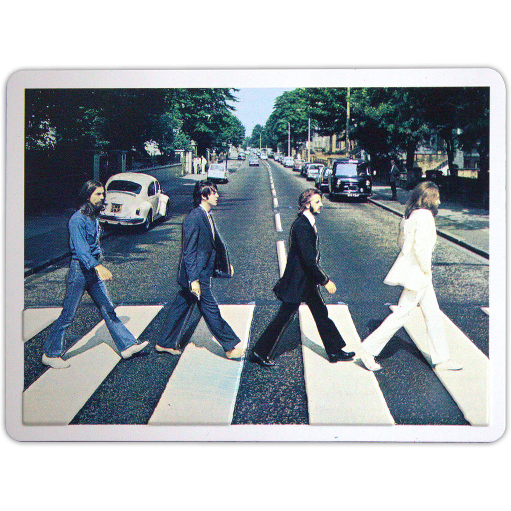 The Beatles Fridge Magnet: Abbey Road Embossed